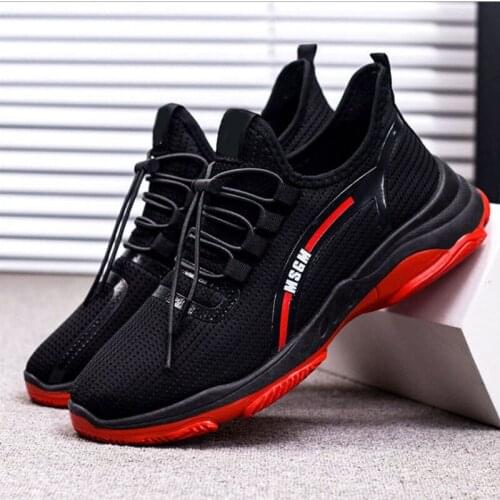 Chaussure Homme Sneakers Men Casual Shoes Fashion Male Sneakers Mesh Breathable Sweat-Absorbant Trendyol Sport Running Mens Shoe