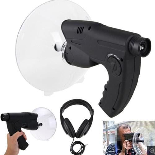 8X 21 Focusing Telescope Parabolic Dish Directional Microphone Birdwatching Telescope Outdoor Bird Listening Telescope Monocular