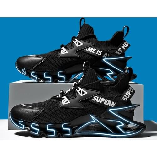 Mens Blade Running Shoes Breathable Sneakers Design Antiskid Damping Outsole Hight Quality Sport Shoes Training Jogging Shoes