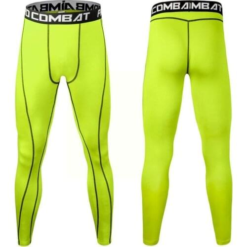 New Compression Tight Leggings Running Sports Male Dry Yoga Fitness Workout Quick Training Jogging Bottoms Pants Trousers T5Z4