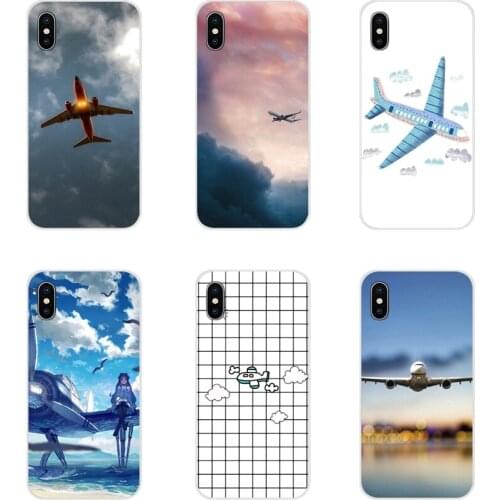 Aircraft Sky Airport Transparent Transparent Soft Case For Apple iPhone X XR XS 11Pro MAX 4S 5S 5C SE 6S 7 8 Plus ipod touch 5 6