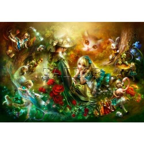 TAILOR Full square Cuadros diamont broderie Diamand art diamant 5D diamond painting kit set Cross stitch Cartoons animal rabbit