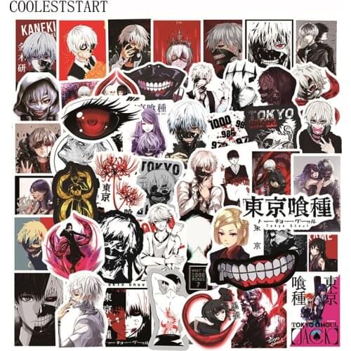 10/50Pcs Tokyo Ghoul Anime DIY Stickers For Luggage Laptop Fridge Car Motorcycle Skateboard Bike Toy Refrigerator Guitar
