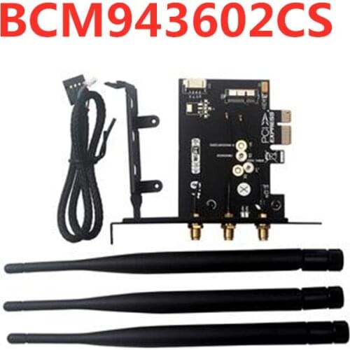 Suitable for Black Aple network card desktop adapter card to PCI-E to BCM943602CS / CS2