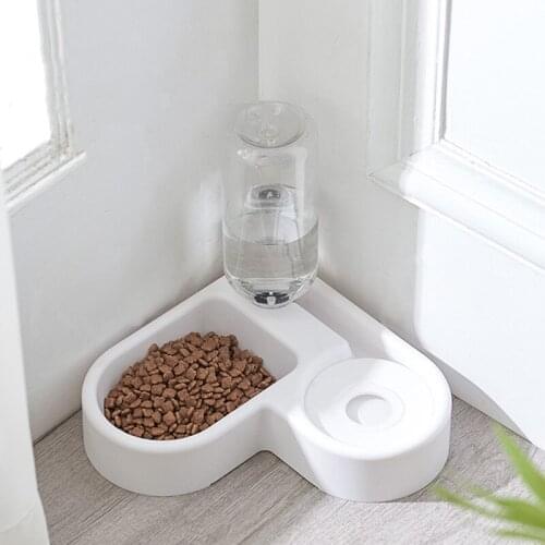 Pet Cat Bowl Kitten Automatic Drinking Fountain For Cats Feeder Drinking Raised Stand Dish Bowls Pets Supplies
