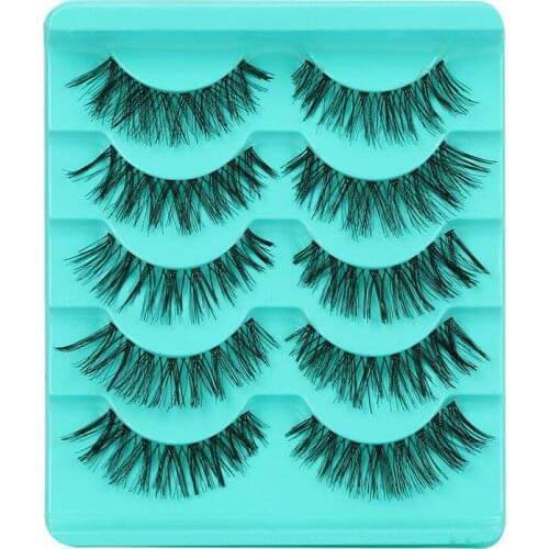 OutTop Eyelashes 5 Pair/Lot Crisscross False Eyelashes Lashes Voluminous Hot Eye Lashes Eyelash Extension 2018 Oct17