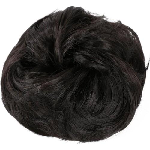 Synthetic Curly Scrunchie Chignon Hair for Women Wrap Rope Headwear Natural Blonde Brown Fake Hair Bun Accessories
