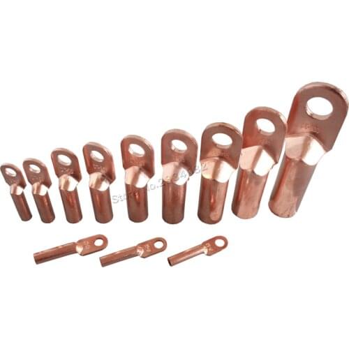 Cable Connector Bolt Hole Crimping Type Copper Terminals copper terminal Tube 10mm2 16mm2 25mm2 35mm2 50mm2 70mm2 95mm2 120mm2
