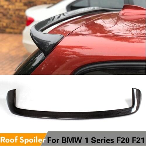 For BMW F20 F21 Spoiler 2012 - 2020 1 Series 116i 120i 118i M135i Carbon Fiber for F20 F21 Rear Roof Spoiler FRP Grey