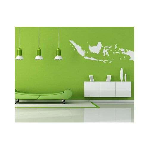 Indonesia map Globe Earth Country wall vinyl sticker custom made home decoration fashion design