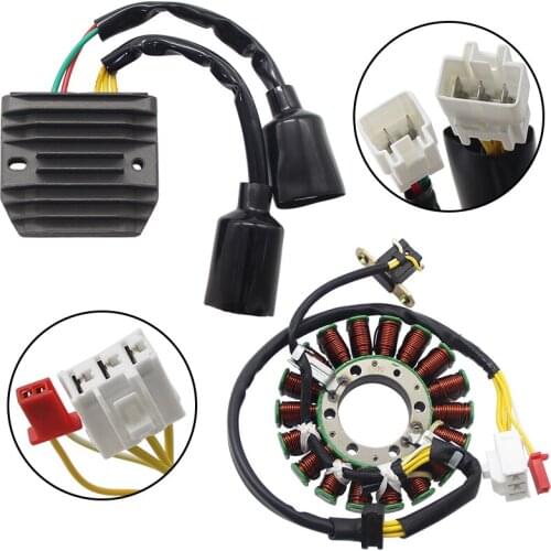 Motorcycle Voltage Regulator Rectifier+Magneto Stator Coil For Honda NSS250X NSS250EX FORZA X MF08 31120-KSV-J12 31600-KSV-J01