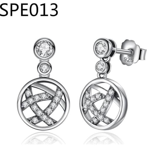 SPE2 925 Sterling Silver Handmade Long Chain Tassel love Heart Hoop Earrings For Women oorbellen
