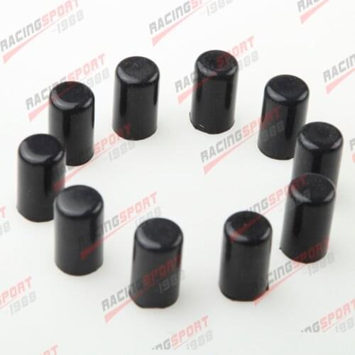 10PCS 12mm 15/32" Silicone Blanking Cap Intake Vacuum Hose End Bung Plug Silicon