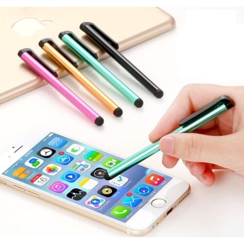 100Pcs/lot Capacitive Touch Screen Stylus Pen for Samsung Galaxy Ipad Air Mini iPhone Android Phone Tablet Metal StylusPen
