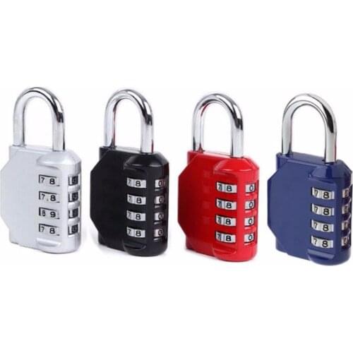 12pcs/lot! 4 Dial Digit Password Lock Combination Suitcase Luggage Code Password Lock Padlock