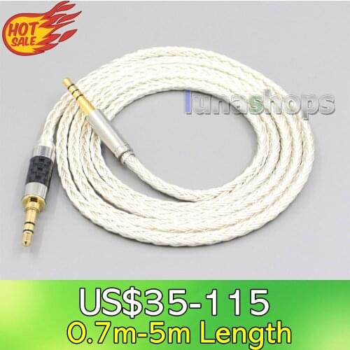LN007216 16 Core OCC Silver Plated Headphone Earphone Cable For Audio Technica msr7 sr5 ar3 ar5bt Fidelio X1 X2 F1 L2 L2BO X1S