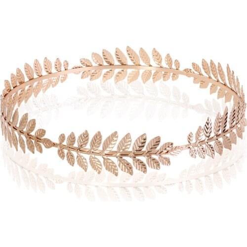 2020 Fashion Hair Accessories for Bride Vintage Golden Olive Leaves Tiaras Crown Bridal Wedding Headdress Jewelry Accessories