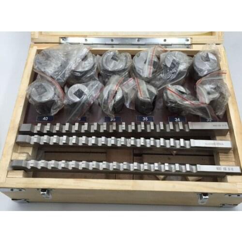 21pcs Keyway Broach Tool Set 10mm 12mm 14mm Broaches 32-50 Bushings Shims HSS Cutting Tools for CNC Machine GOOD