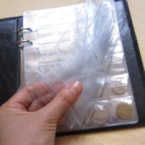 480 Pieces Coins Storage Book Collection Album Holders Collection Volume Folder Hold Multi-Color Empt