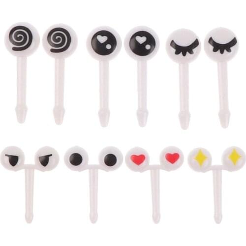 6-12pcs Mini Animal Farm Cartoon Food Picks Children Snack Cake Dessert Food Fruit Forks Lunch Bento Accessories Party Decor