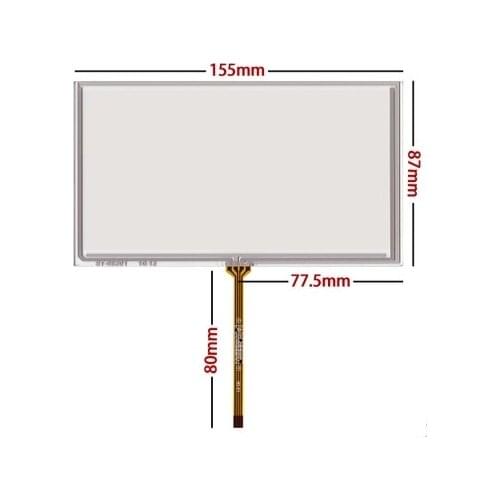 6.2 inch 4 wire resistive touch screen HSD062IDW1 -A00 A01 A02 car DVD navigation screen 155*88 155mm * 88mm