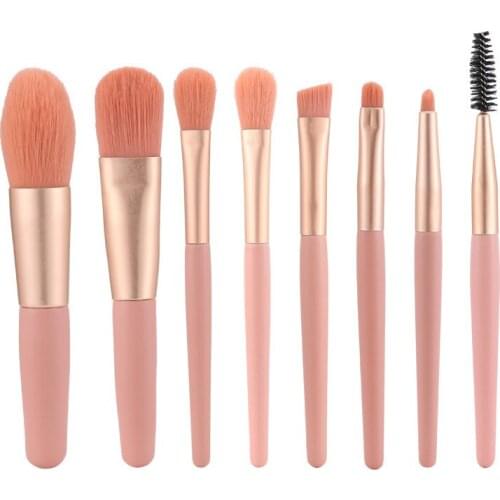 New 8 Mini Makeup Brushes, Portable Soft Hair Set Tools Available