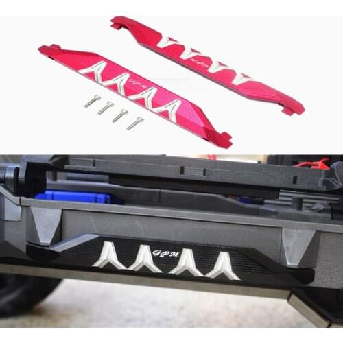 TRAXXAS 1/10 MAXX Aluminum Left and Right Outer Wing Guards (Silver Side)-To TXMS014X 8923