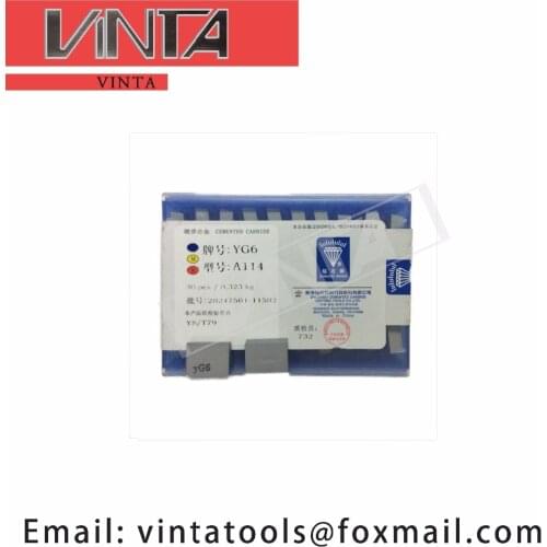 Free shipping high quality 30pcs/lots A114 YG6 /YG8 /YW1 /YW2 /YT5 /YT14 /YT15 cnc carbide welding inserts