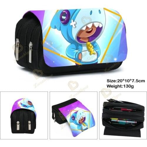Game Figure Pen Case Student School Supplies Anime Stationery Box Child Study High-capacity Pencil Bag Birthday Present