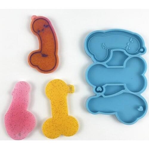 DIY Keychain Epoxy Resin Mold Jewelry Pendant Decorations Silicone Mould