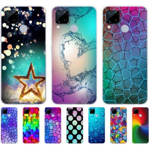 For Realme C15 Case Soft Silicon TPU Back For OPPO Realme C15 RMX2180 C 15 RealmeC15 Phone Cover Coque Capa Funda 6.5inch cat