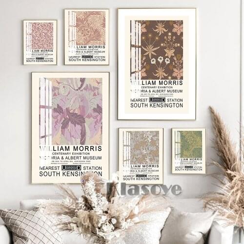 William Morris Prints Art Poster Canvas Painting Flower Illustration Wall Art Decor Ideal Gift Modern Room Home Indoor Decorate