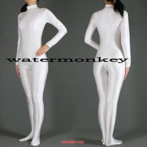 Watermonkey women men Lycra Spandex Full Body Suit Gymnastics Zentai Suit without Hood hands