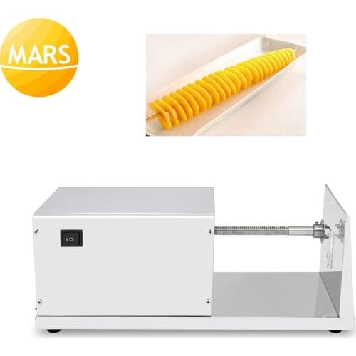 Commercial Electric Spiral Potatoes Slicer Cutter Long Twist Fries Chips Maker French Fry Cutter Cutting Machine