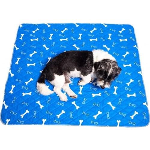 Bone Dog Bed Mats Pet Urine Pad Waterproof Reusable Puppy Training Mat Non Slip Cat Rabbit Pee Fast Absorbing Pet Diapers