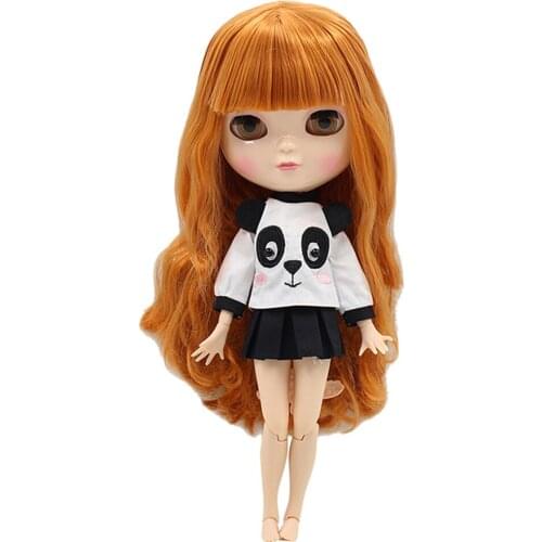ICY nude doll 30cm small chest Joint azone Body orange brown hair with bangs Fortune Days F&D No.230BL0145 free shipping