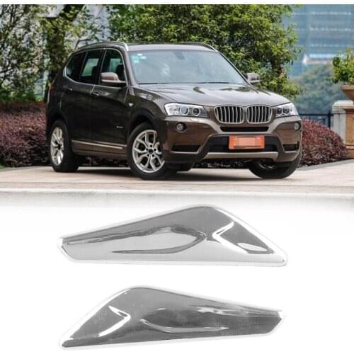 Car Left&Right Fender Panel Side Marker Signal Light Finisher Trim Fit for BMW X3 X4 F25 F26 51117338569 51117338570