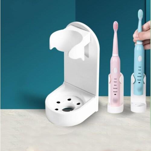 Creative Traceless Electric Toothbrush Holder Toothbrush Stand Wall Mounted Home Bathroom Rack Space Saving Bathroom Accessories