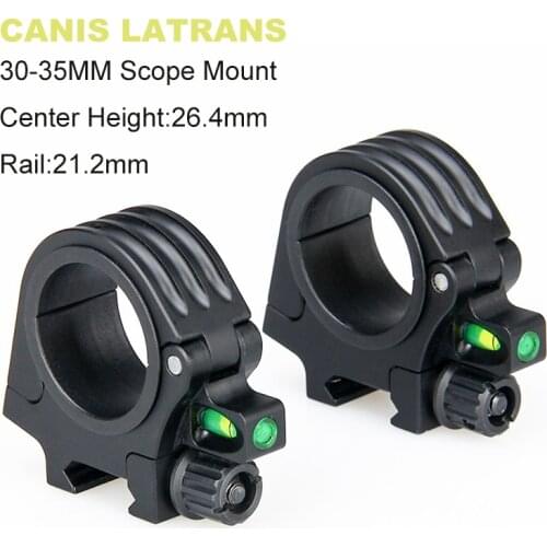 Canis Latrans 30-35mm Scope Mount with Bubble Level 7075 Aluminum for Outdoor Sport Hunting gs24-0138