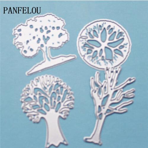 PANFELOU Lovely trees metal crafts paper die cutting dies for Scrapbooking/DIY wedding Halloween Hand account cards