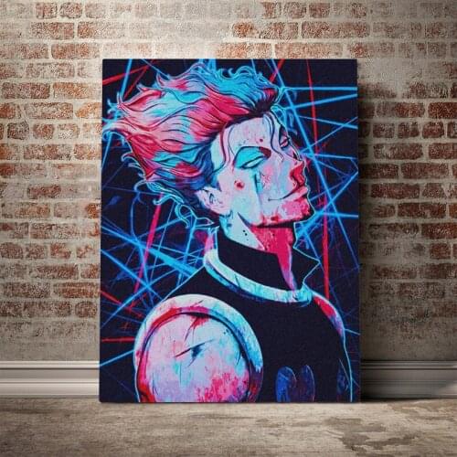 Nordic Posters Wall Art Canvas Painting HunterxHunter Hisoka Morow HxH Anime Canvas Art Canvas Painting For Living Room Decorati
