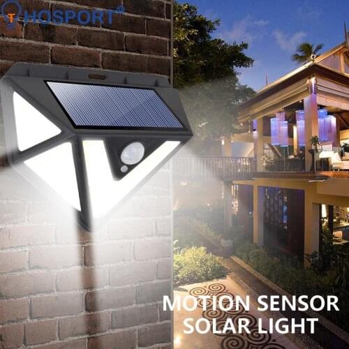 Waterproof Wall Lights Lighting Garden Decor 166LED Solar Light PIR Motion Sensor for Household Outdoor Courtyard Ornament