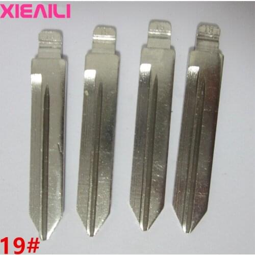 XIEAILI 50Pcs/lot 19# Metal Blank Uncut Flip KD Remote Key Blade For Ford Mercury S184