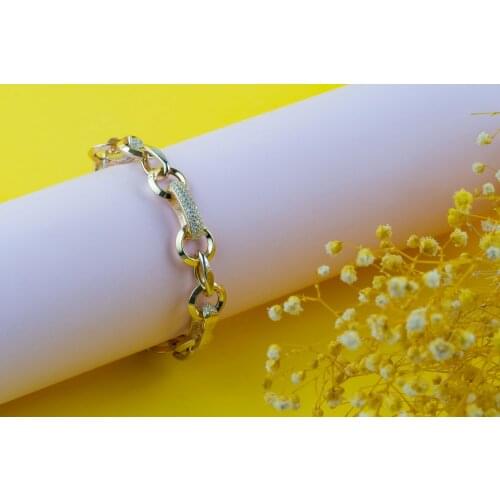 100% 925 Sterling Silver size 16/17 cm Created Moissanite Gemstone for womens Bracelet ​Fine Jewelry ​Wholesale ​Drop Shipping