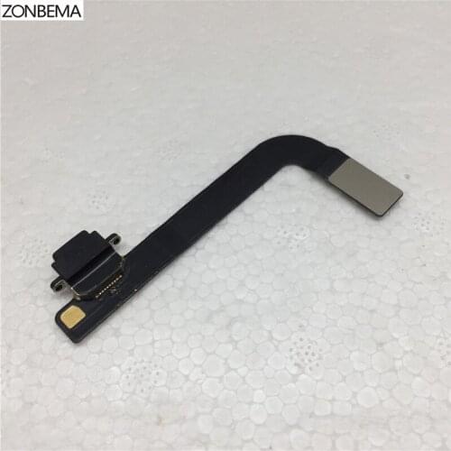 ZONBEMA 50pcs/lot Charger Charging Port Dock USB Connector Flex Cable Ribbon For iPad 4 replacement parts