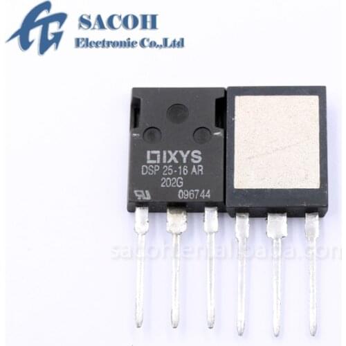 10Pcs DSP25-16AR or DSP25-12AR or DSP45-16AR ISOPLUS247 25A/45A 1600V Phase-leg Rectifier Diode