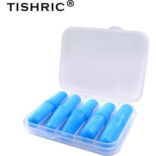 5 Pairs TISHRIC Boxed Ear Plugs Sleeping Earplugs Anti Noise 35.5db Sponge Ear Plug Noise Cancelling Earplugs For Sleeping