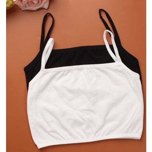 2PCS/LOT baby girls training bras children bras baby Condole belt vest kids bra camisole for child