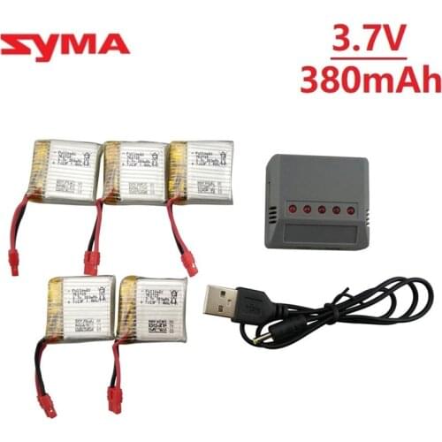 Upgrade 9 Minutes 3.7V 380mAh lipo battery and charger for SYMA X21 X21W x26 X26A drone RC quadcopter spare parts 3.7V battery