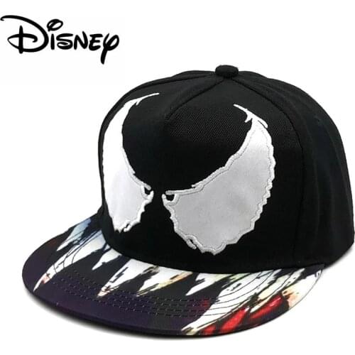 Disney Marvel Venom embroidery unisex baseball cap adjustable hip-hop style snapback cap outdoor sports and leisure sun hat